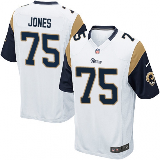 Men's Nike Los Angeles Rams #75 Deacon Jones Game White NFL Jersey - Ujersey