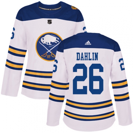 Women's Adidas Buffalo Sabres #26 Rasmus Dahlin Authentic White 2018 Winter Classic NHL Jersey - Ujersey