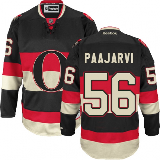 Men's Reebok Ottawa Senators #56 Magnus Paajarvi Authentic Black Third NHL Jersey - Ujersey