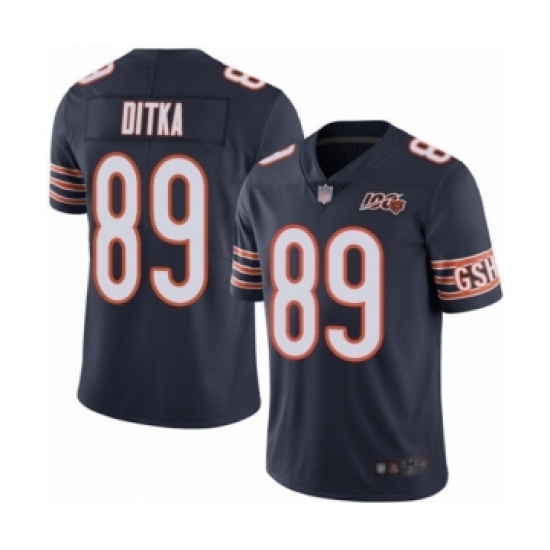 Youth Chicago Bears #89 Mike Ditka Navy Blue Team Color 100th Season Limited Football Jersey - Ujersey