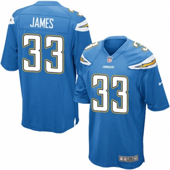 Men's Nike Los Angeles Chargers #33 Derwin James Game Electric Blue Alternate NFL Jersey - Ujersey