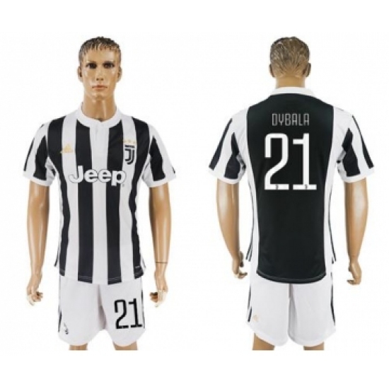 Juventus #21 Dybala Home Soccer Club Jersey