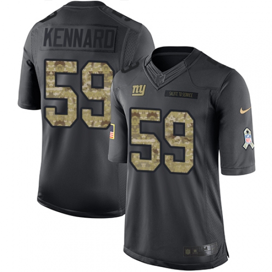 Youth Nike New York Giants #59 Devon Kennard Limited Black 2016 Salute to Service NFL Jersey - Ujersey
