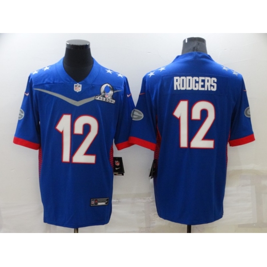 Men's Green Bay Packers #12 Aaron Rodgers Nike Royal 2022 NFC Pro Bowl Limited Player Jersey - Ujersey