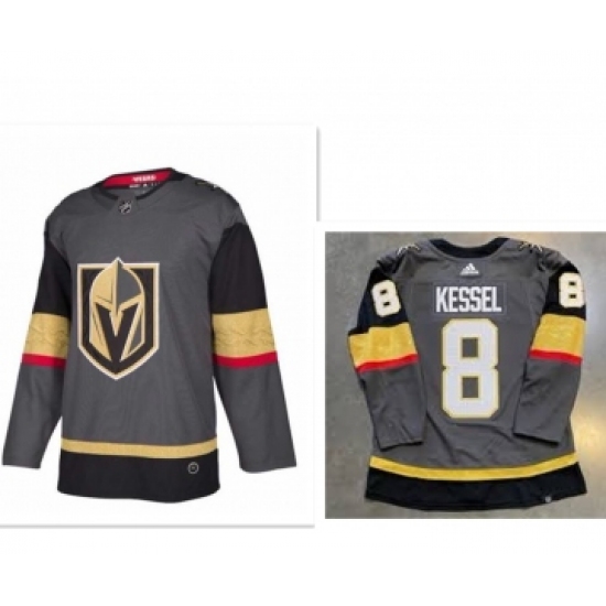 Men's Vegas Golden Knights #8 Phil Kessel Gray Adidas NHL Home Jersey - Ujersey