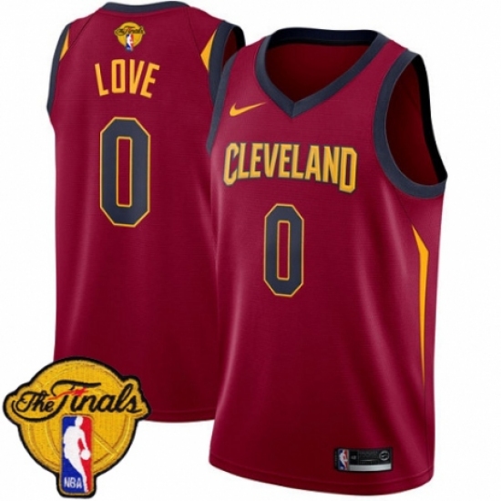 Youth Nike Cleveland Cavaliers #0 Kevin Love Swingman Maroon 2018 NBA Finals Bound NBA Jersey - Icon Edition - Ujersey