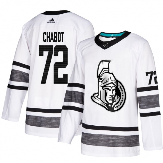 Men's Adidas Ottawa Senators #72 Thomas Chabot White 2019 All-Star Game Parley Authentic Stitched NHL Jersey - Ujersey