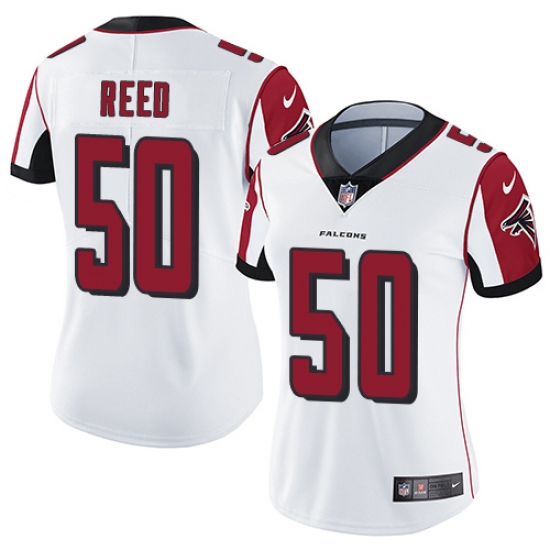 Women's Nike Atlanta Falcons #50 Brooks Reed White Vapor Untouchable Limited Player NFL Jersey - Ujersey