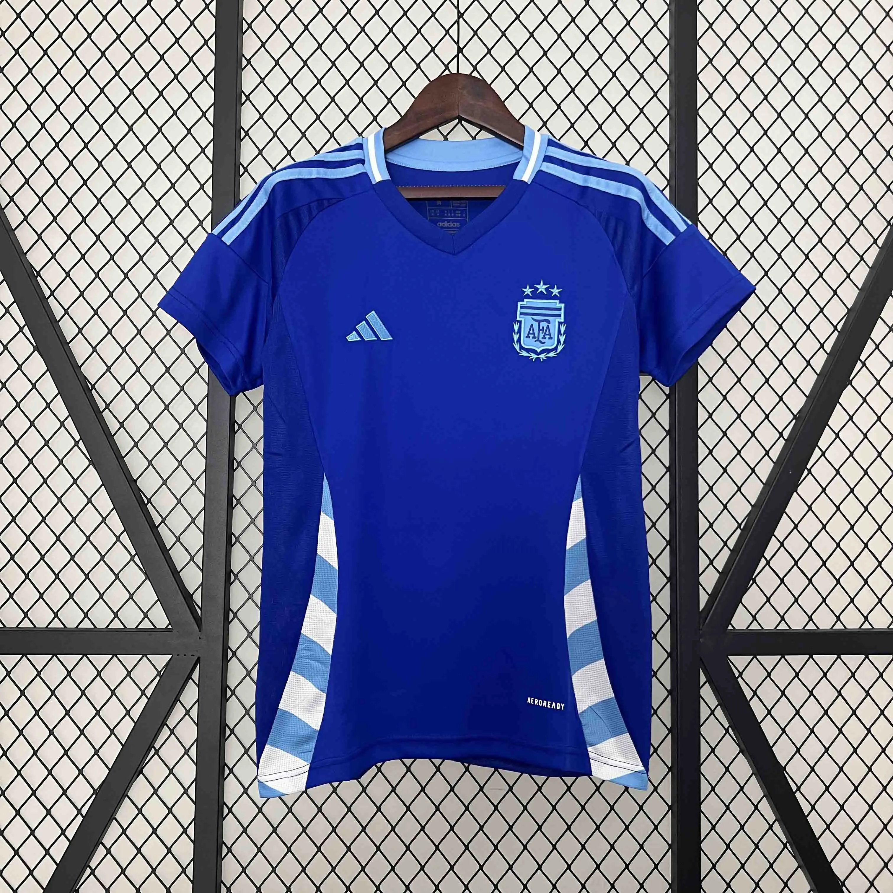 Argentina Soccer Jersey Away Women's Custom Shirt 2024 - ujerseystore
