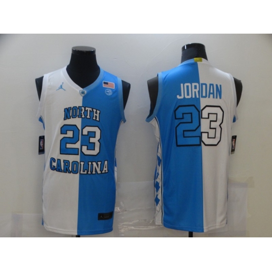 Men's Chicago Bulls #23 Michael Jordan Blue-White Swingman Basketball Jersey - Ujersey