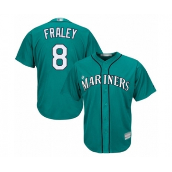 Youth Seattle Mariners #8 Jake Fraley Authentic Teal Green Alternate Cool Base Baseball Player Jersey - Ujersey