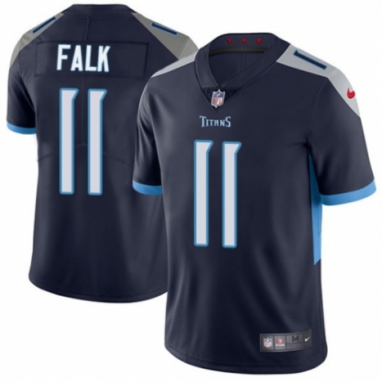 Youth Nike Tennessee Titans #11 Luke Falk Navy Blue Team Color Vapor Untouchable Limited Player NFL Jersey - Ujersey