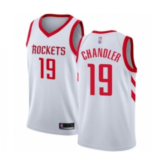 Youth Houston Rockets #19 Tyson Chandler Swingman White Basketball Jersey - Association Edition - Ujersey