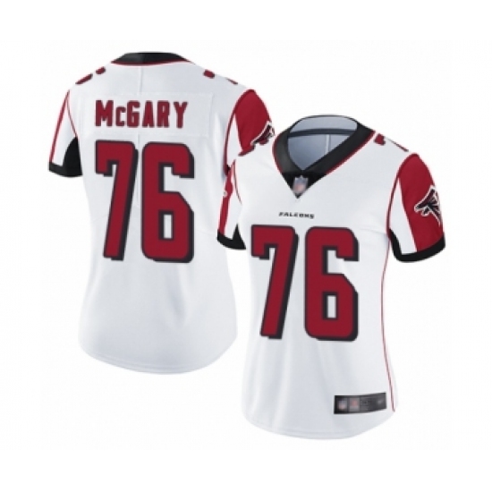 Women's Atlanta Falcons #76 Kaleb McGary White Vapor Untouchable Limited Player Football Jersey - Ujersey