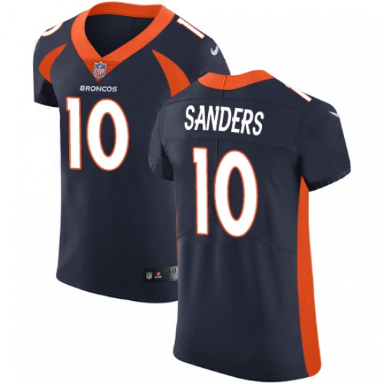 Men's Nike Denver Broncos #10 Emmanuel Sanders Navy Blue Alternate Vapor Untouchable Elite Player NFL Jersey - Ujersey