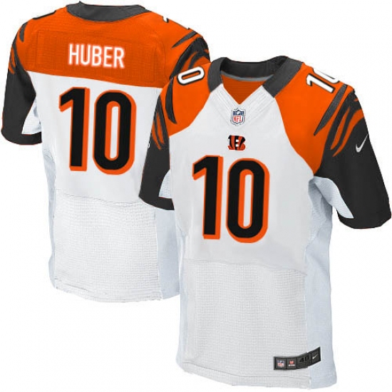 Men's Nike Cincinnati Bengals #10 Kevin Huber Elite White NFL Jersey