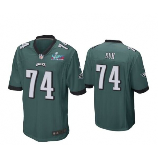 Men's Philadelphia Eagles #74 Ndamukong Suh Nike Midnight Green Super Bowl LVII Limited Jersey