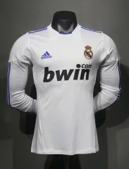 Real Madrid Retro Jersey Home Long Sleeve Soccer Shirt 2010/11 - U-jersey