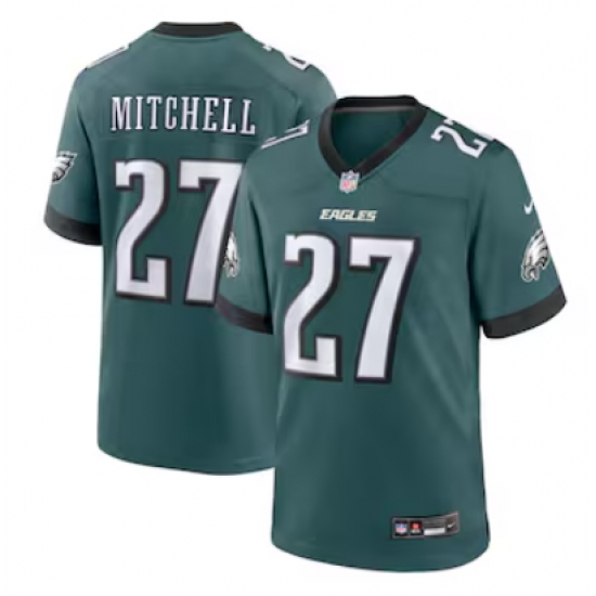 Men's Philadelphia Eagles #27 Quinyon Mitchell Nike Midnight Green Limited NFL Jersey - Ujersey