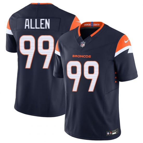Men's Denver Broncos #99 Zach Allen Navy 2024 F.U.S.E. Alternate Vapor Limited Football Stitched Jersey - Ujersey