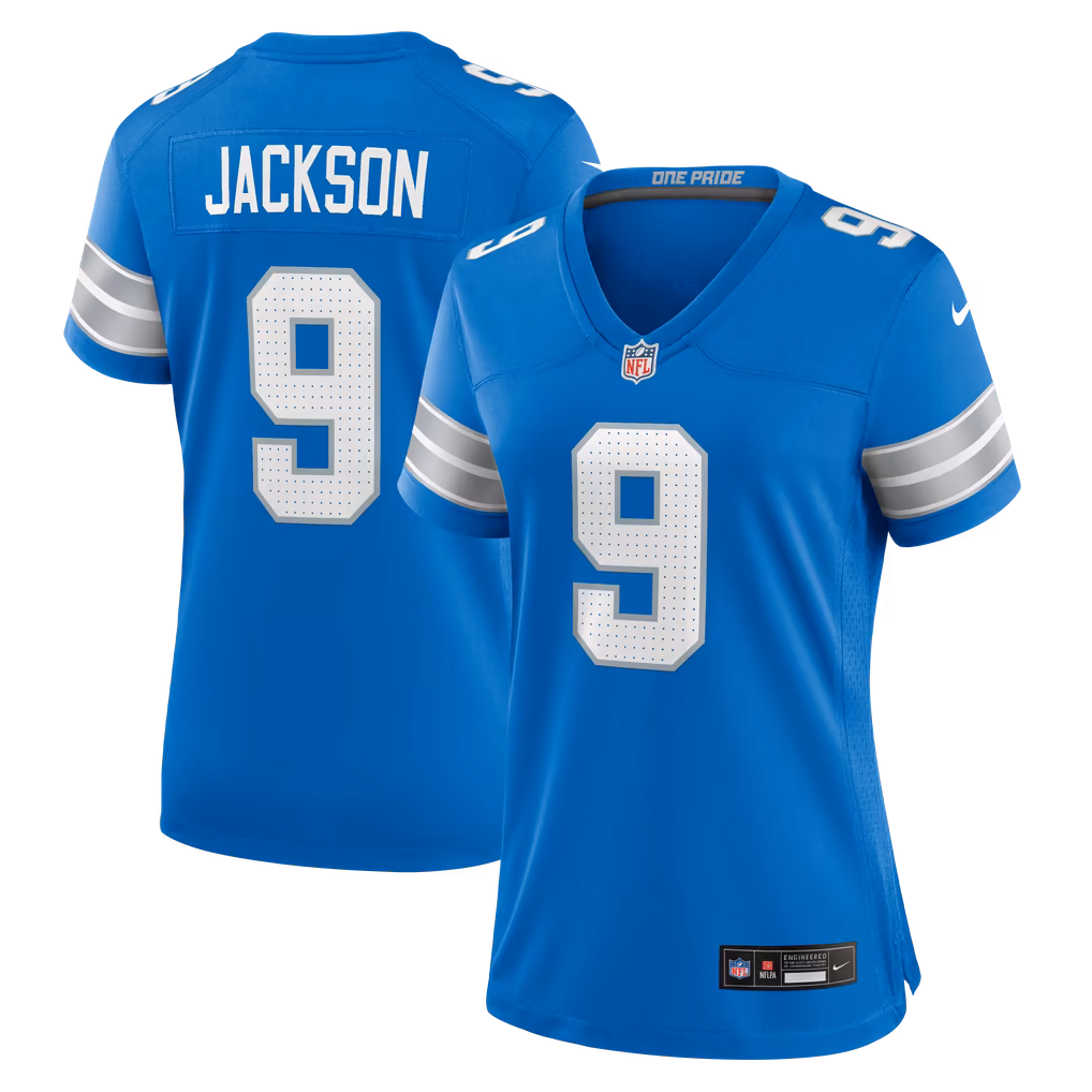 Women's Detroit Lions Lucky Jackson Nike Blue Team Game Jersey