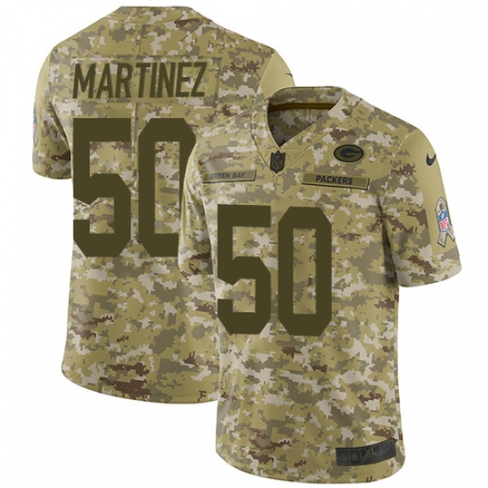 Youth Nike Green Bay Packers #50 Blake Martinez Limited Camo 2018 Salute to Service NFL Jersey - Ujersey