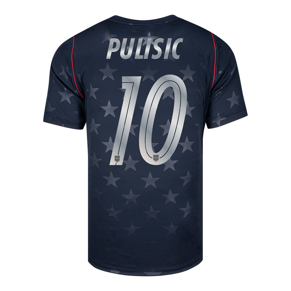 Men's Nike USMNT 2026 Christian Pulisic Away Stadium Jersey - Stars - Ujersey