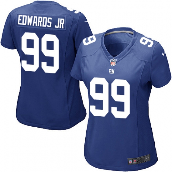 Women's Nike New York Giants #99 Mario Edwards Jr Game Royal Blue Team Color NFL Jersey - Ujersey
