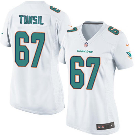 Women's Nike Miami Dolphins #67 Laremy Tunsil Game White NFL Jersey - Ujersey