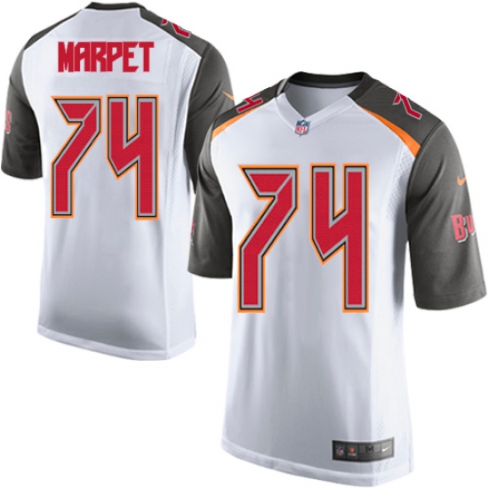 Men's Nike Tampa Bay Buccaneers #74 Ali Marpet Game White NFL Jersey - Ujersey