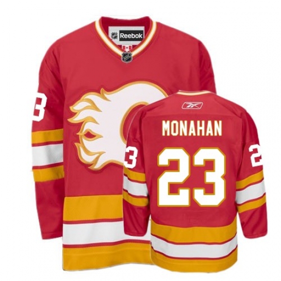 Youth Reebok Calgary Flames #23 Sean Monahan Authentic Red Third NHL Jersey - Ujersey