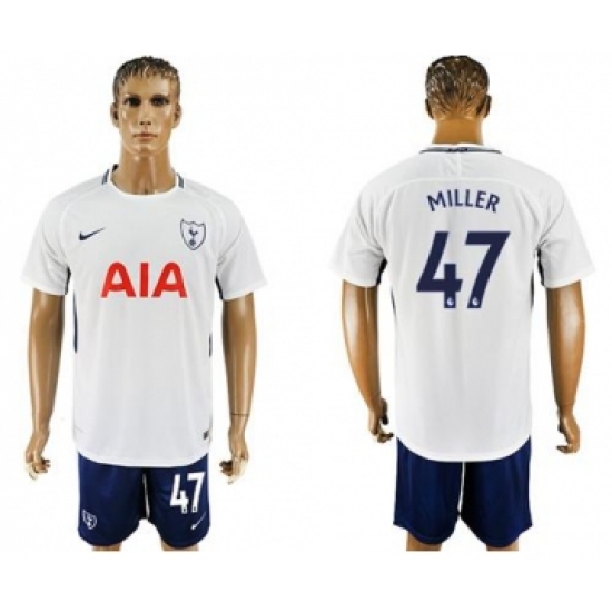 Tottenham Hotspur #47 Miller White Blue Soccer Club Jersey