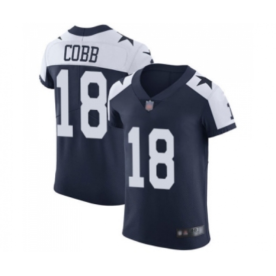 Men's Dallas Cowboys #18 Randall Cobb Navy Blue Alternate Vapor Untouchable Elite Player Football Jersey - Ujersey