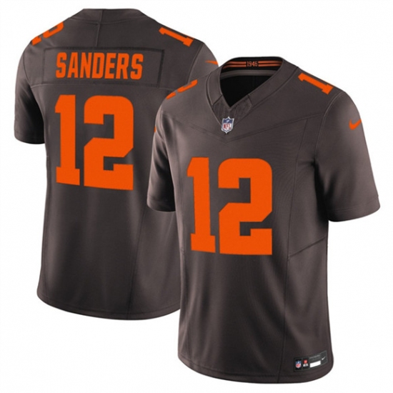 Men's Cleveland Browns #12 Shedeur Sanders Brown 2025 F.U.S.E. Alpha Dawg Limited Football Stitched Jersey - Ujersey