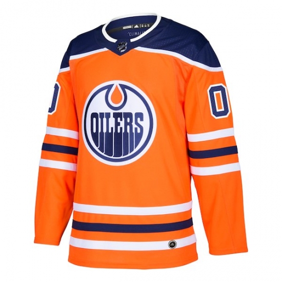 Men's Edmonton Oilers adidas Orange Authentic Custom Jersey - Ujersey