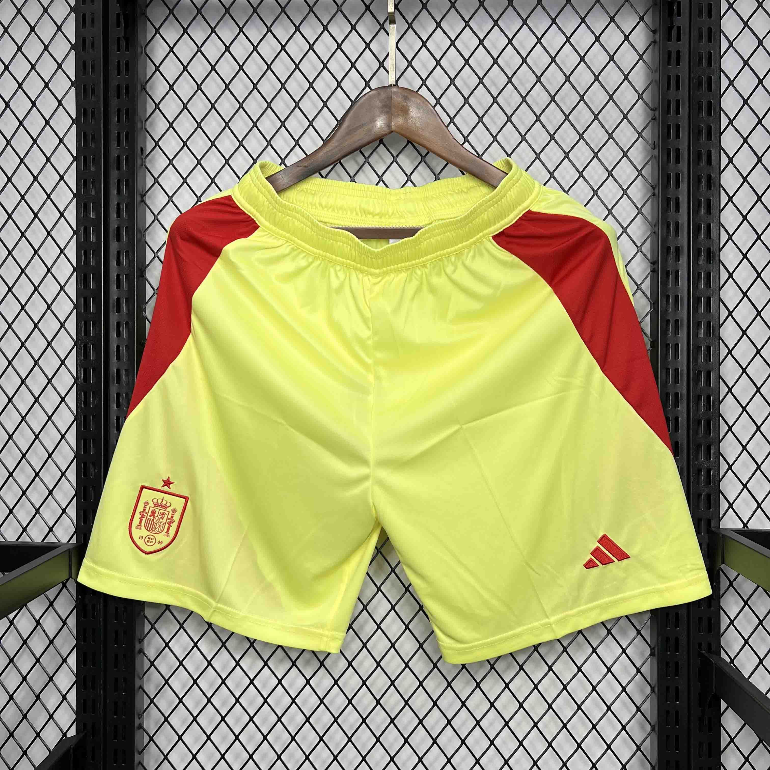 Spain Soccer Jersey Home Custom Shorts EURO 2024 - ujerseystore