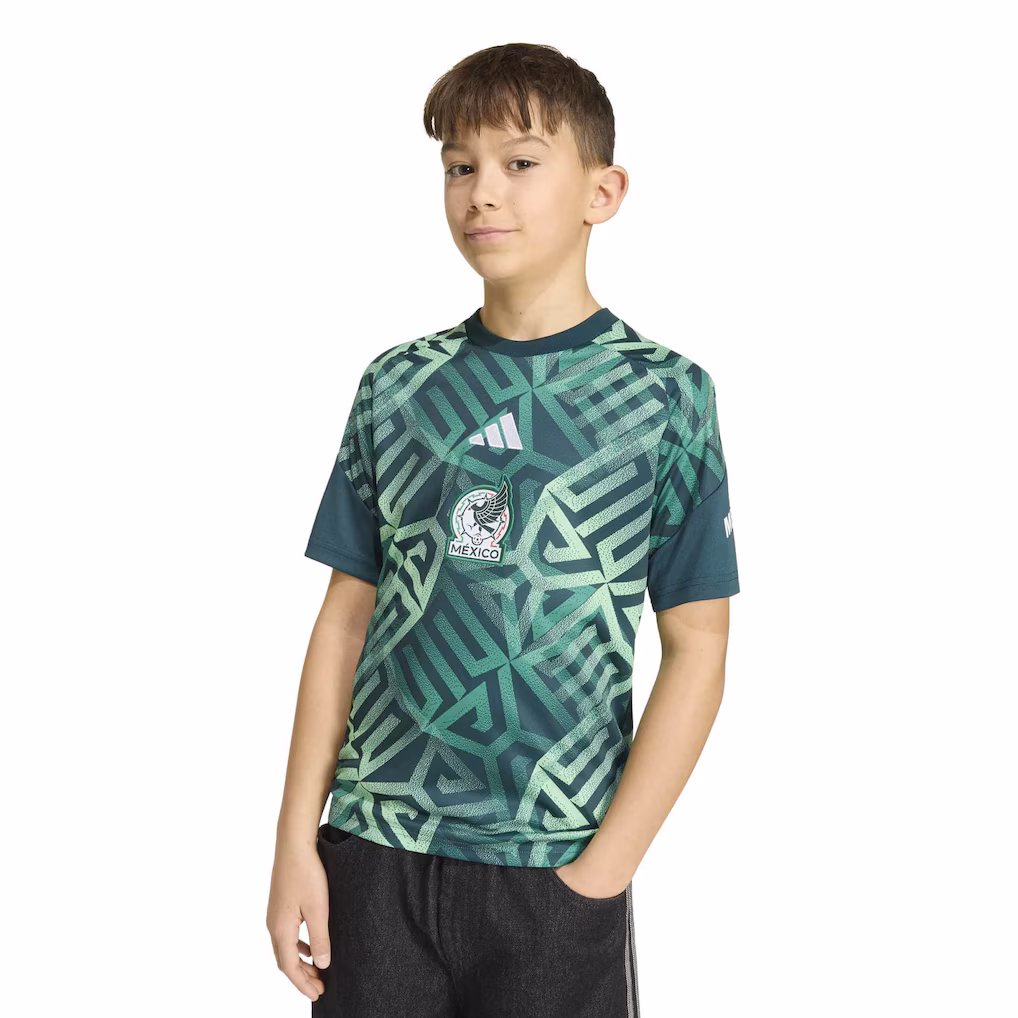 Youth Mexico National Team adidas Green 2026 Pre-Match Top