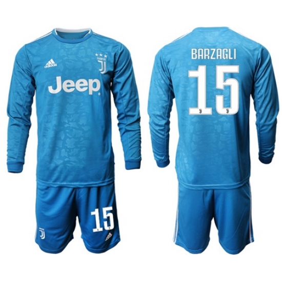 Juventus #15 Barzagli Third Long Sleeves Soccer Club Jersey