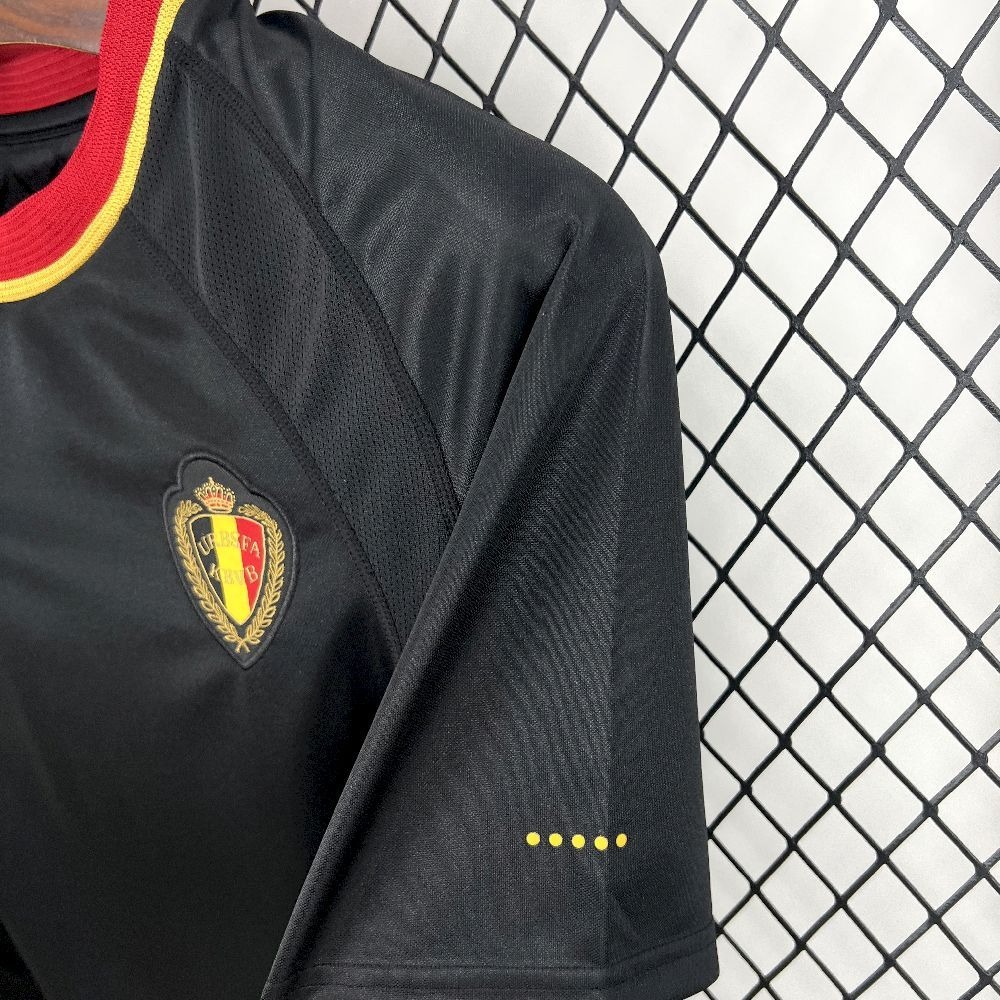 Belgium Retro Soccer Jersey Away Custom Shirt 2000 - Ujersey