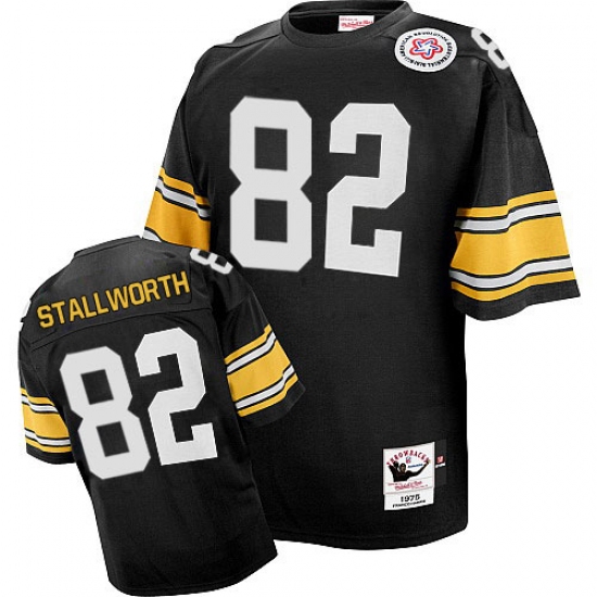 Mitchell And Ness Pittsburgh Steelers #82 John Stallworth Black Team Color Authentic Throwback NFL Jersey - Ujersey