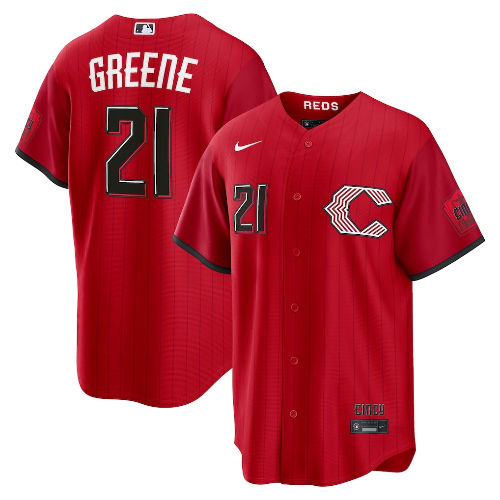Men's Cincinnati Reds Hunter Greene Nike Red 2026 City Connect Stadium Jersey - U-jersey