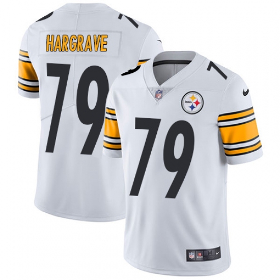 Men's Nike Pittsburgh Steelers #79 Javon Hargrave White Vapor Untouchable Limited Player NFL Jersey - Ujersey