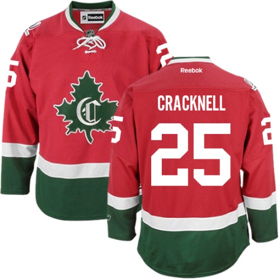 Women's Reebok Montreal Canadiens #25 Adam Cracknell Authentic Red New CD NHL Jersey - Ujersey