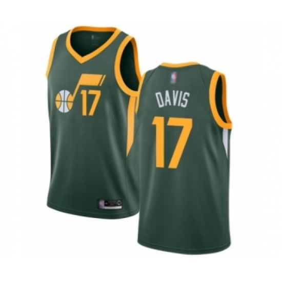 Men's Utah Jazz #17 Ed Davis Green Swingman Jersey - Earned Edition - Ujersey