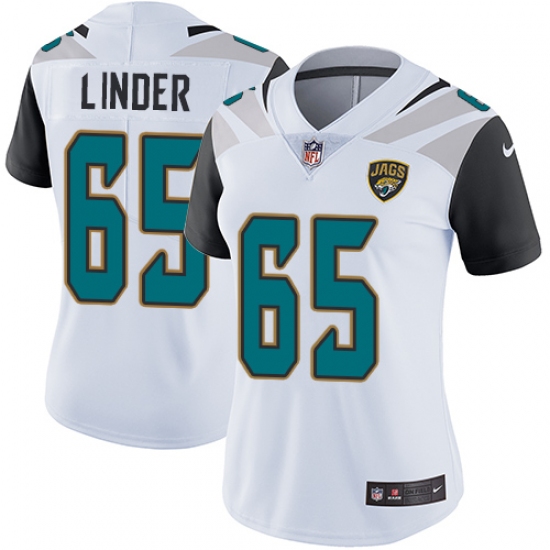 Women's Nike Jacksonville Jaguars #65 Brandon Linder Elite White NFL Jersey - Ujersey
