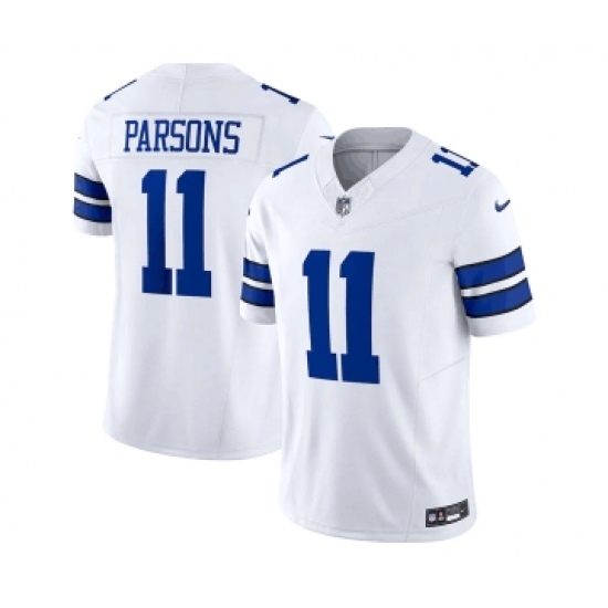 Men's Nike Dallas Cowboys #11 Micah Parsons White 2023 F.U.S.E. Limited Stitched Football Jersey - Ujersey