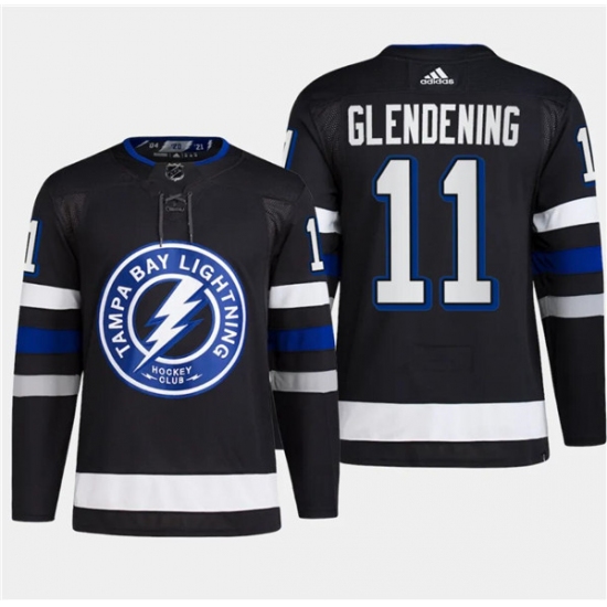 Men's Tampa Bay Lightning #11 Luke Glendening Black 2024 Stadium Series Stitched Jersey - Ujersey