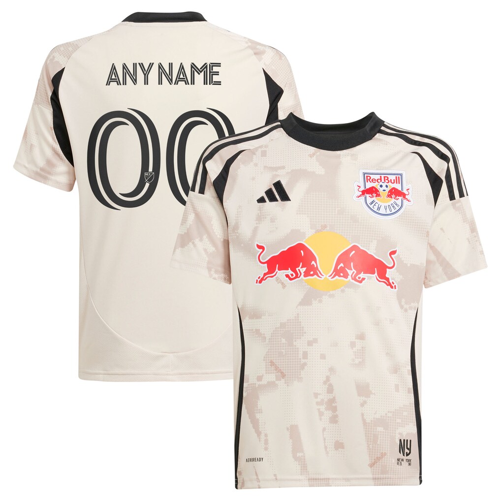 Youth New York Red Bulls adidas Tan 2025 Stone Kit Replica Custom Jersey - Ujersey