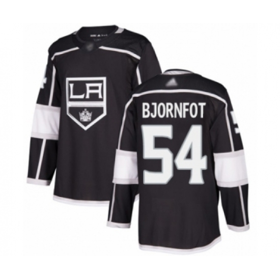 Men's Los Angeles Kings #54 Tobias Bjornfot Authentic Black Home Hockey Jersey - Ujersey