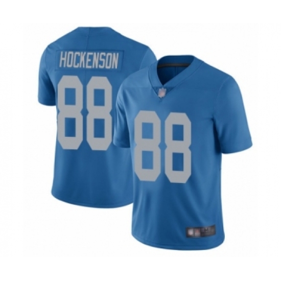 Men's Detroit Lions #88 T.J. Hockenson Blue Alternate Vapor Untouchable Limited Player Football Jersey - Ujersey